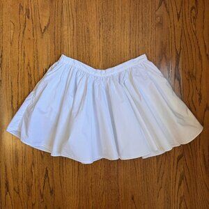 Free People Optic White Gaia Pocket Skirt Size L Boho Mini Skirt Fall Outfit